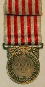 médaille commémorative de la Grande Guerre 1914-1918