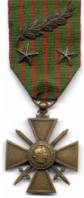 croix de Guerre 1914-1918 recto